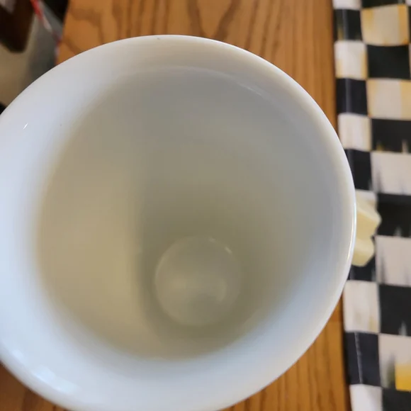 Mackenzie-Childs Checkered Travel Tumbler with Cream Lid - Picture 3 of 5